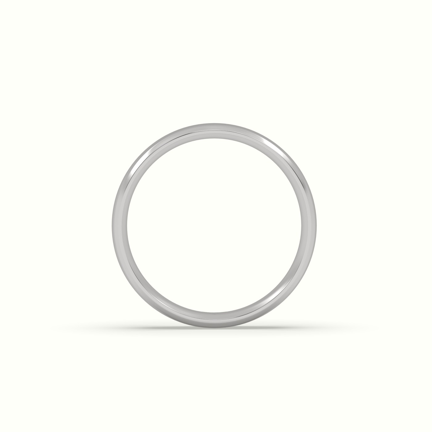 18k white gold modern court wedding band Photos & images