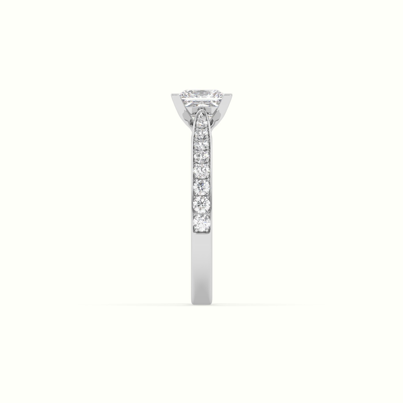flash sale-platinum  princess cut diamond ring with pave Photos & images