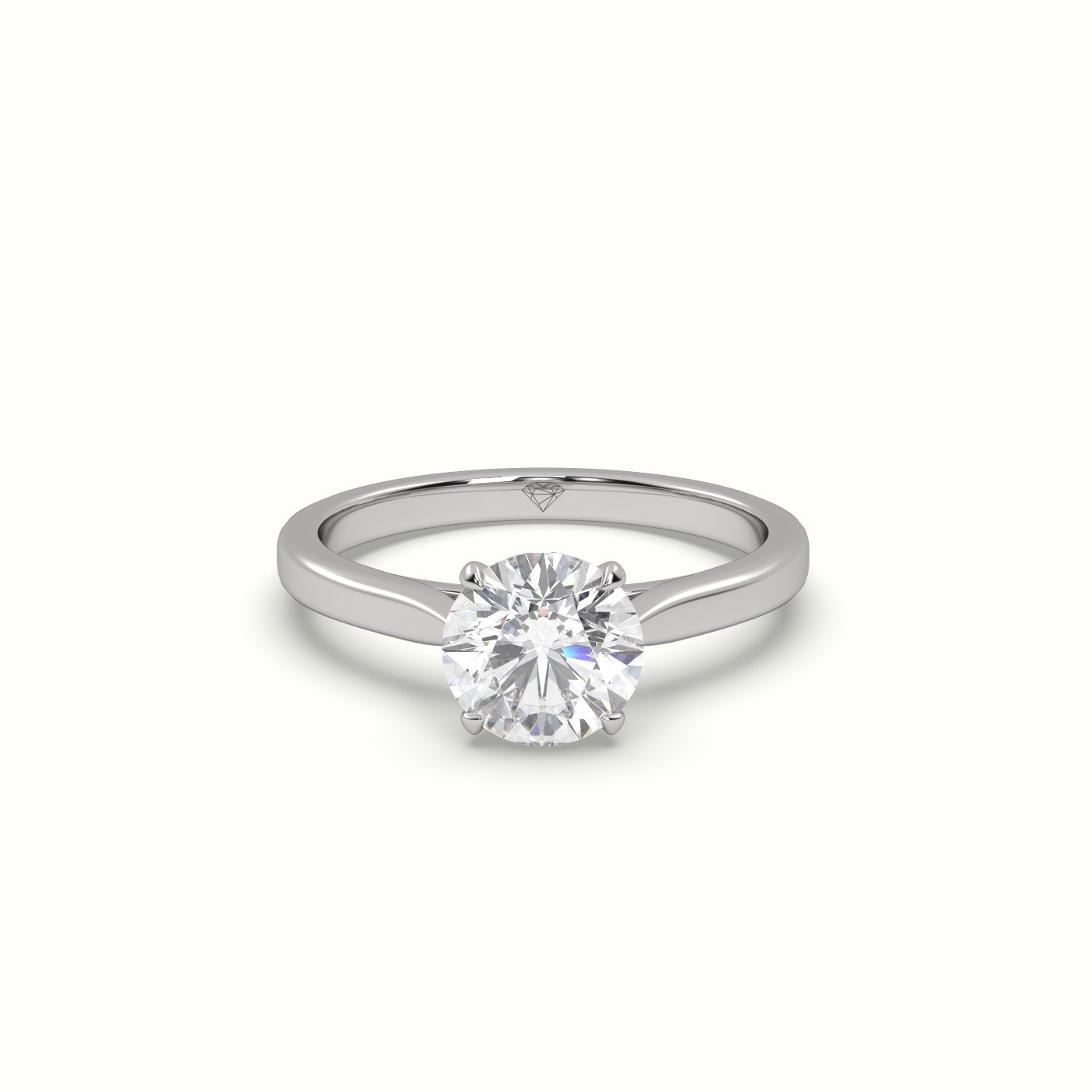 flash sale-platinum  round cut solitaire diamond 4 prongs ring Photos & images