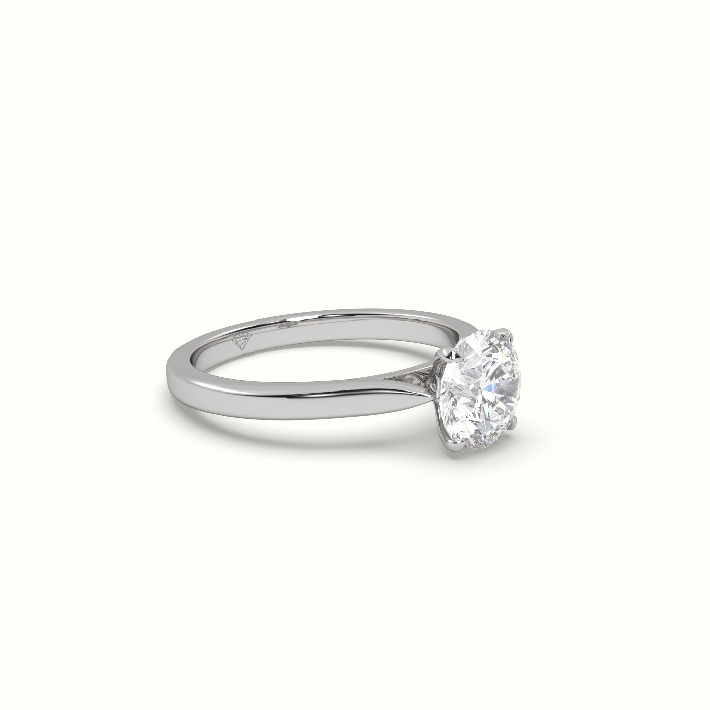 flash sale-platinum  round cut solitaire diamond 4 prongs ring Photos & images