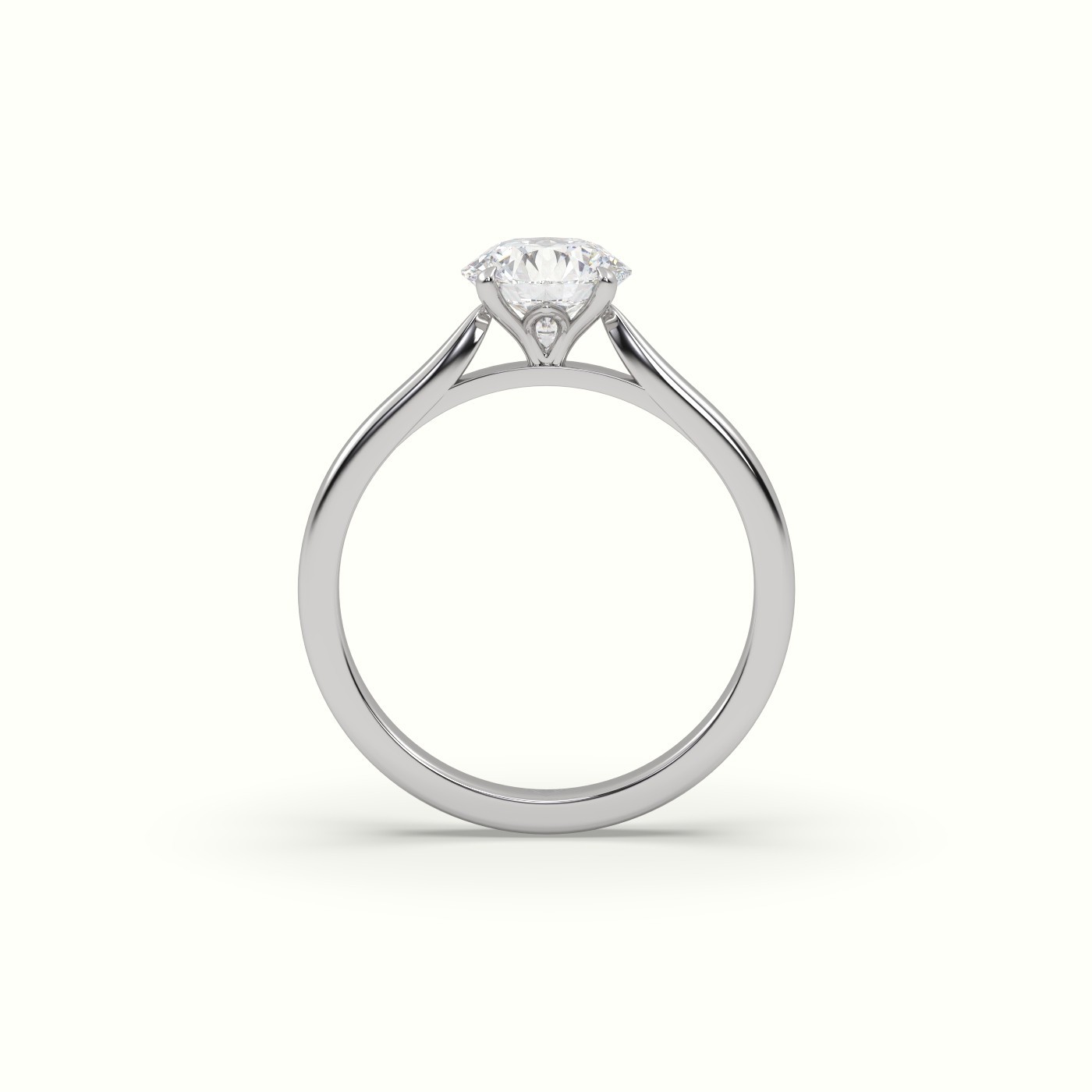 flash sale-platinum  round cut solitaire diamond 4 prongs ring Photos & images