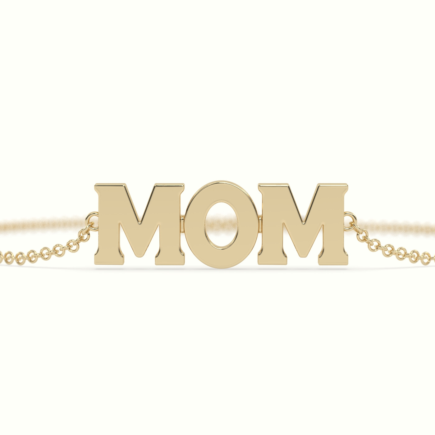 18k yellow gold mom bracelet Photos & images