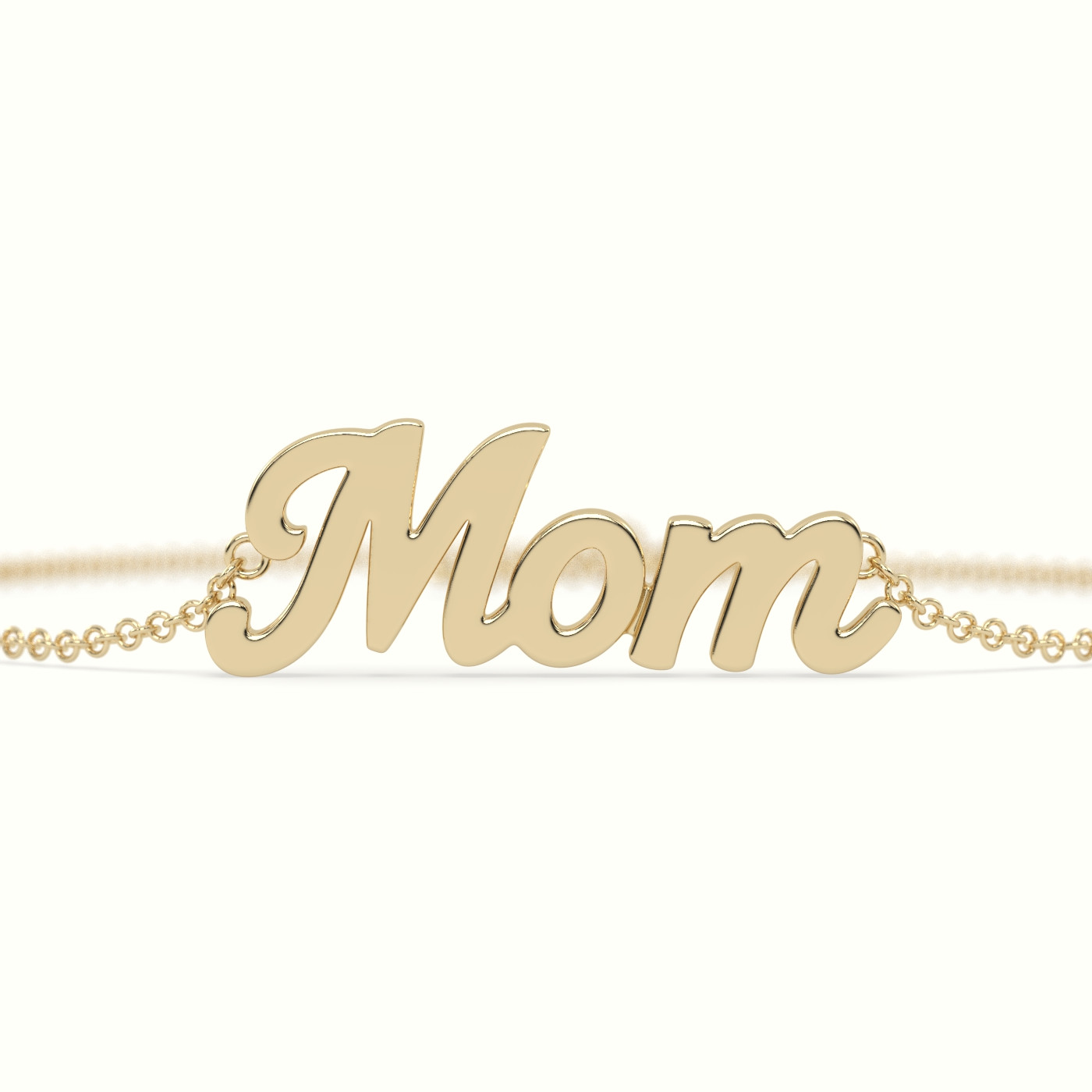 18k yellow gold mom bracelet Photos & images